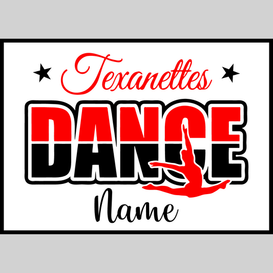 Texanettes Middle School Dance Team Yard Sign