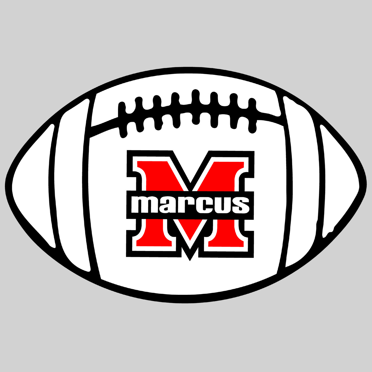 Marcus High School Football Decal