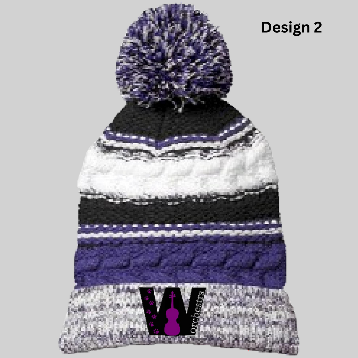 Wilson Middle School Orchestra Pom Beanie