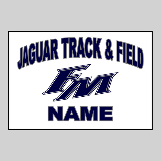 Flower Mound High School Track and Field Yard Sign