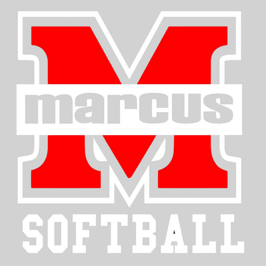 Marcus High School Softball Car Decal