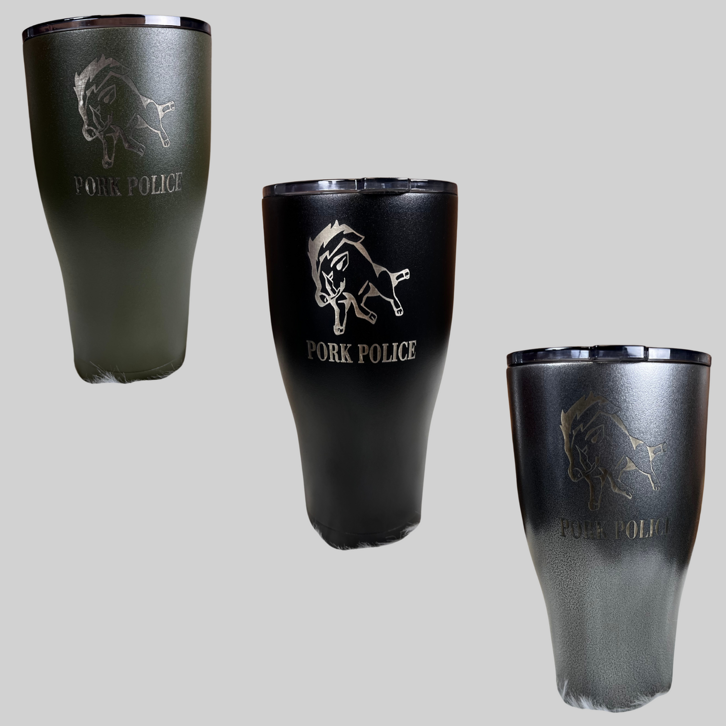 Pork Police Powder Coated Tumbler