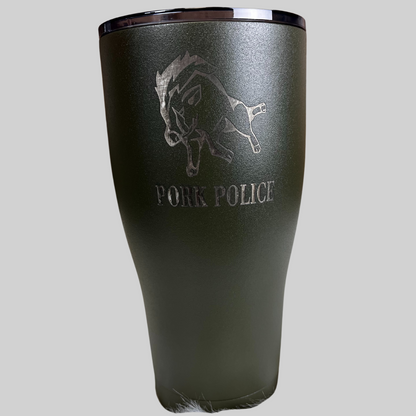 Pork Police Powder Coated Tumbler