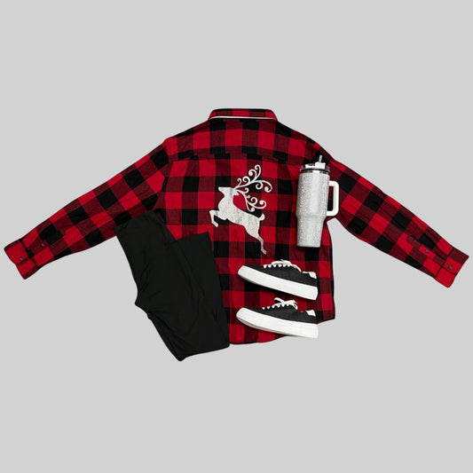 Reindeer Flannel