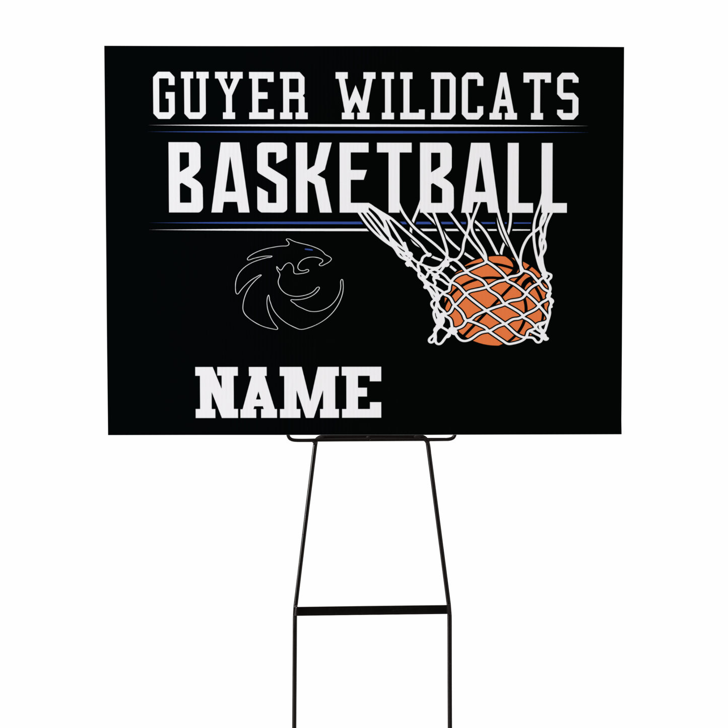 Guyer High School Basketball Yard Sign 24-10