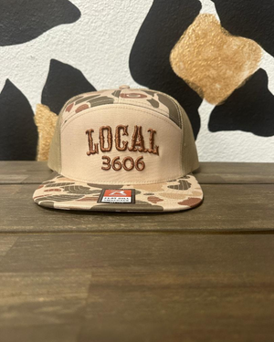 Local 3d puff Camo Flat Bill
