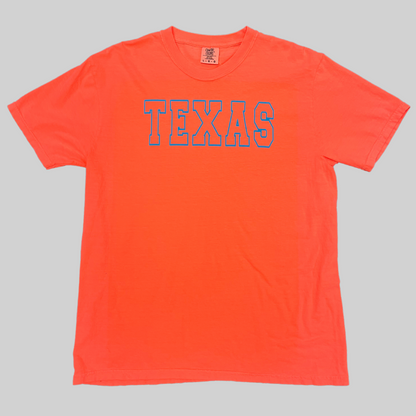 Texas Neon Puff Comfort Color T-Shirt