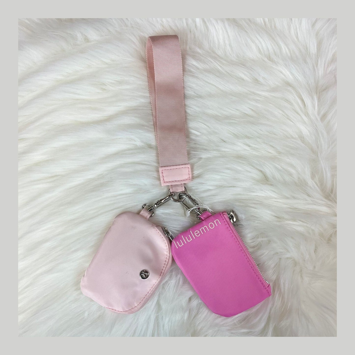 Double Wristlet Keychain Wallet